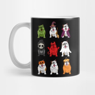 Bulldogs Halloween Funny Bulldogs Costume Mug